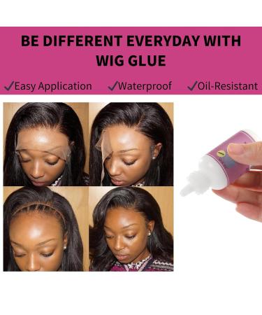 Wig Glue Lace Front Hair Bonding Glue Strong Hold Invisible Bonding Adhesive Hair Glue for Wigs Waterproof Latex-Free and Oil-Resistant Hair Extension Glue for Lace Hairpiece Wig Toupee WigGlueLaceFront - Buy Online on SooperMarket.com