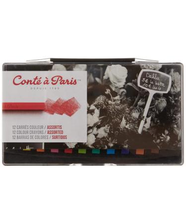 Cont Paris 50128 Cont    Paris Colored Crayons Set with 12 colors (Colors may vary)