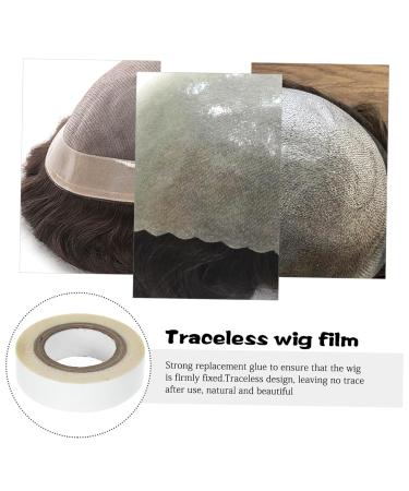 Gogogmee 1 Roll Wig Film Ultra Hold Lace Tape for Wigs Hair Wig Tape Hair Tape Double Sided Lace Front Tape Hair Tape for Wigs Wig Tape Double Sided Scalp Tape for Wigs White Tissue 4.70X4.70X1.30CM White - Buy Online on SooperMarket.com
