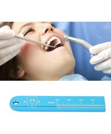 Lizealucky Dental Ruler - Endo Ruler for Accurate Measurements | Aluminum Alloy Oral Gauge | AutoClavable Endodontic Instrument in Blue - Buy Online on SooperMarket.com