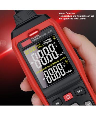 Digital Temperature and Humidity Meter with LCD Display | Dew Point & Wet Bulb Hygrometer - International Shipping Available - Buy Online on SooperMarket.com