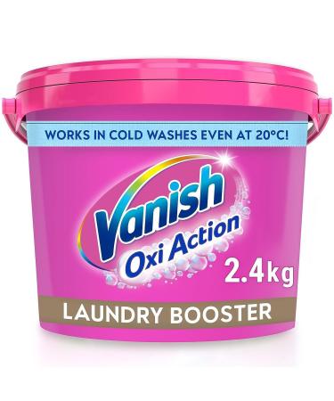 3 x Vanish Oxi Action Laundry Booster Stain Remover Powder 2.4kg Chlorine-Free