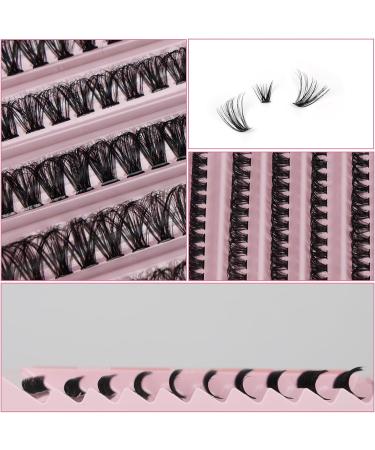 DIY Lash Extension Kit: 200pcs D Curl Volume Cluster Eyelashes with Lash Bond, Seal, and Tweezers - At-Home Individual Lash Extension Kit (40D) - Buy Online on SooperMarket.com