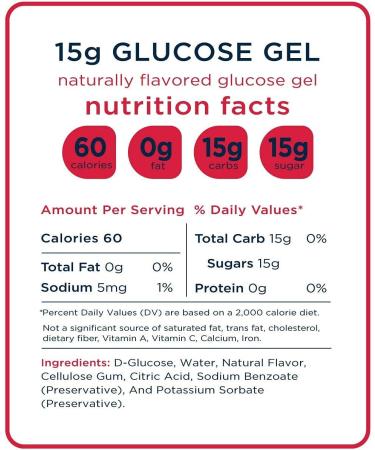 Transcend Glucose Gel Packs - Strawberry & Orange 50 Pack - FSA/HSA Eligible - Made in USA - 15g Dose - Diabetic Blood Sugar Support - Buy Online on SooperMarket.com