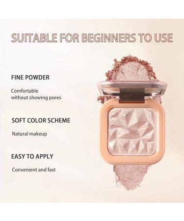 Shefave Highlighter Makeup Palette - Nude Pink Shimmer Colors Powder | Long Lasting & Lightweight Silky Formula | Highly Pigmented Cosmetics Gift | 40g - Buy Online on SooperMarket.com
