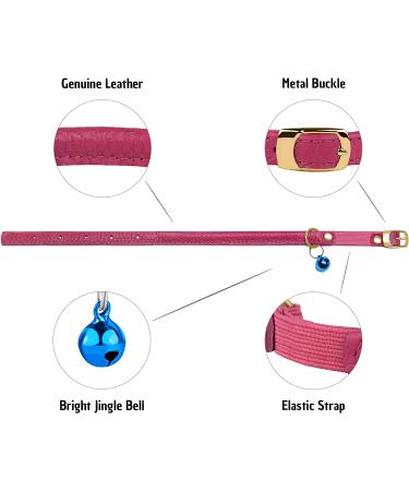 Murom Rolled Leather Cat Collar - Adjustable Safety Collar for Cats - Various Colors Available - Buy Online on SooperMarket.com