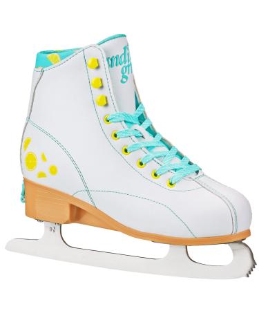 Lake Placid Lucy Girl's Adjustable Ice Skate Lemon Medium (3-6)