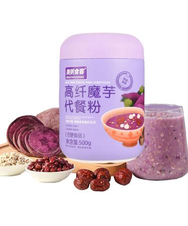 instantCongee with Purple Potato oatmeal packets gluten free oatmeal Congee with Purple Potato and Konjak 17.6 ounce Protein Soup Mix