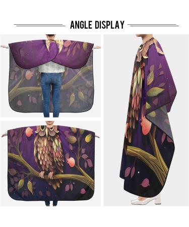 Kigai Cute Owls Barber Cape - Professional Waterproof Hair Cutting Cape for Men & Women with Adjustable Snap Closure - Buy Online on SooperMarket.com