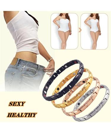 Women Lymph Drainage Magnetic Bracelet The New Trend of Multifunctional Bracelets to Help Sleep for Man Woman Student Family Friend and A Nice Gift (1 Item-Silver&Gold) - Buy Online on SooperMarket.com