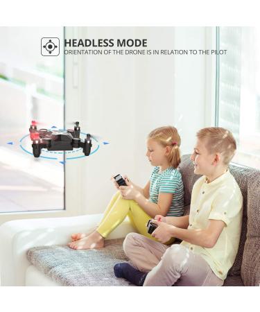 Holy Stone HS190 Foldable Mini Nano RC Drone for Kids - Portable Pocket Quadcopter with Altitude Hold, 3D Flips, Headless Mode - Easy to Fly for Beginners - Black - Buy Online on SooperMarket.com