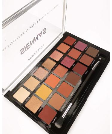 Profusion Cosmetics Siennas 21 Shade Eyeshadow Palette Bright, Long-lasting & Cruelty-free with Brush - Buy Online on SooperMarket.com