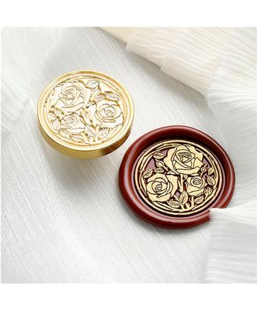 6pcs Flower Wax Seal Stamp Set for Wedding Invitations & Parties - Cherry Blossom, Rose, Bell, Orchid, Tulip Sealing Stamp (Flower-7) - Buy Online on SooperMarket.com