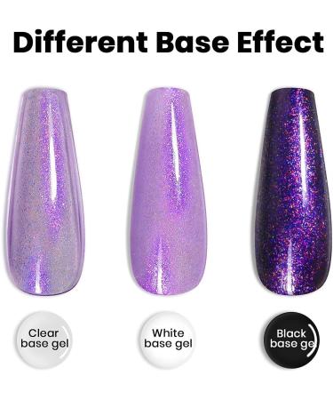 PEARL GLITTER GEL POLISH - Reflective Sparkle Clear Shell Glitter Nail Art - UV/LED Cured - 7.5ml - Buy Online on SooperMarket.com