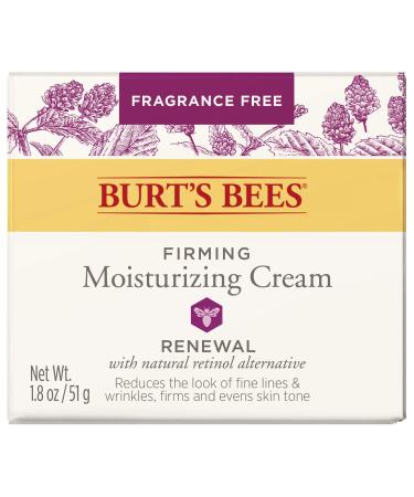 Burt's Bees Retinol Alternative Face Cream - Firming, Moisturizing & Fragrance-Free - 1.8 Oz All-Natural Skincare - Buy Online on SooperMarket.com