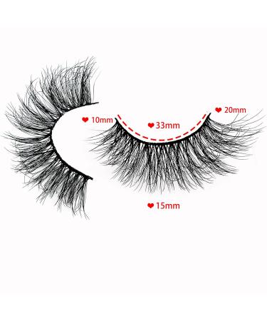 Cat-Eye Fluffy-XZ01: 10 Pairs 20mm Long Dramatic False Eyelashes - Thick Volume, Crossed, Lightweight, Soft Curly Fake Lashes - Wispy Mink Lashes for Big Eyes - Buy Online on SooperMarket.com