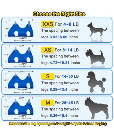 Buy Ovtexzog Dog Care Hammock Harness - Nail Claw Cutting Tool for Small Dogs (Up to 6kg) - Blue - International Shipping Available - Buy Online on SooperMarket.com