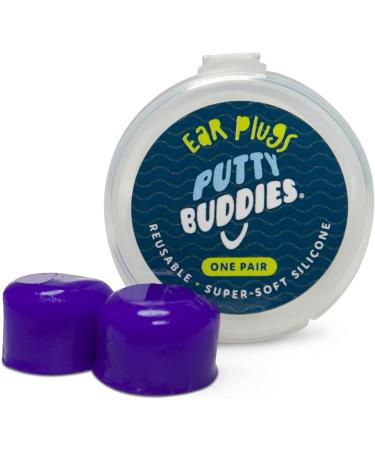 PUTTY BUDDIES Ear Plugs 10-Pair Pack - Soft Silicone for Swimming & Bathing - Doctor Recommended - Purple/Teal/Magenta - Buy Online on SooperMarket.com
