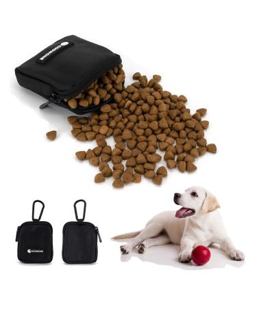 COOWOON treats for dogs waterproof dog treats washingly washed with megnetic snap hand -free dog training bags ideal for dog training black 3.0