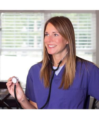 Mabis Pediatric Stethoscope - Lightweight Caliber Series with Non-Chill Ring Black - International Shipping Available - Buy Online on SooperMarket.com