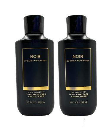 Bath and Body Works Men's Collection NOIR 2 Pack 2 in 1 Hair and Body Wash - Buy Online on SooperMarket.com