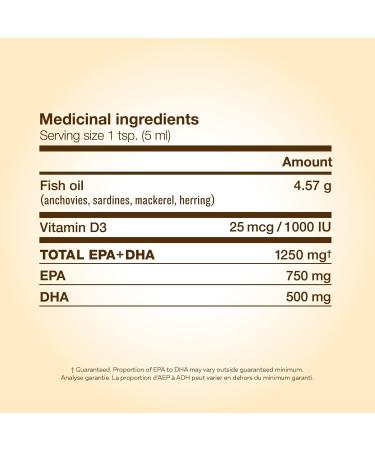 Nature's Way NutraSea Omega-3 and Vitamin D Supplement - Fish Oil with EPA and DHA Support Healthy Heart and Brain Help Build Strong Bones and Teeth & Help Support Immune System Crisp Apple Flavour 500 ml Liquid Value Size - Buy Online on SooperMarket.com