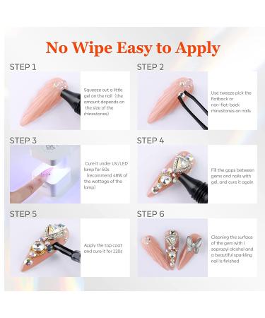 Modelones Rhinestone Gel: 30g Super Adhesive Nail Glue for Gems & Crystals - Buy Online on SooperMarket.com