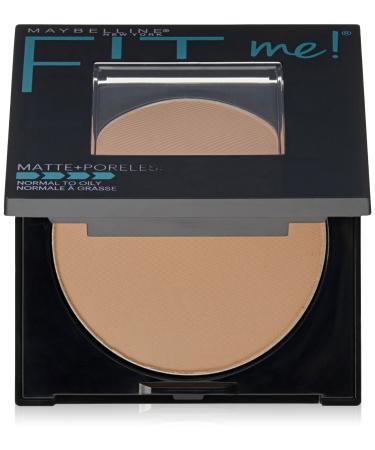 Maybelline New York Fit Me Matte Plus Poreless Powder Natural Tan 0.3 Ounce