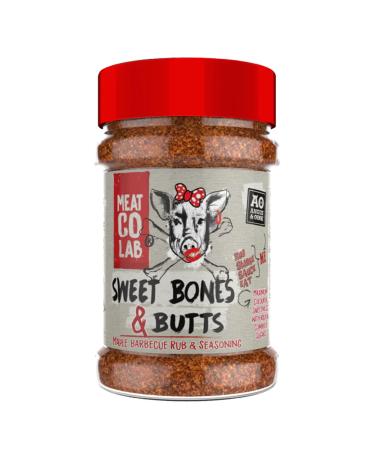 Angus & Oink | Sweet Bones & Butts | Maple BBQ Rub and Seasoning | Gluten-Free No Preservatives | Ideal for Smoking Grilling & Oven | 200g