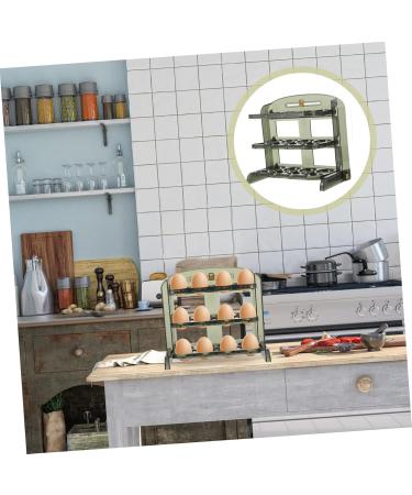 OSALADI Egg Carton Plastic Trays Dispenser Refrigerators Fridge Plastic Eggs Egg Tray Multifunction Roller As Shown2 25X20CM - Buy Online on SooperMarket.com