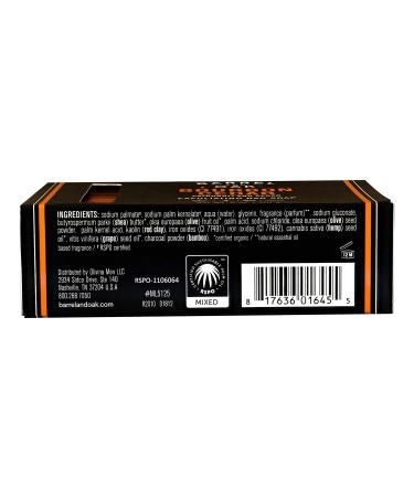 Barrel and Oak Men's Exfoliating Bar Soap 3-Pack - Natural Deep Cleansing with Sustainable Palm Oil, Kaolin Clay, and Olive Stone - Bourbon Cedar Scent - 6 oz - Buy Online on SooperMarket.com