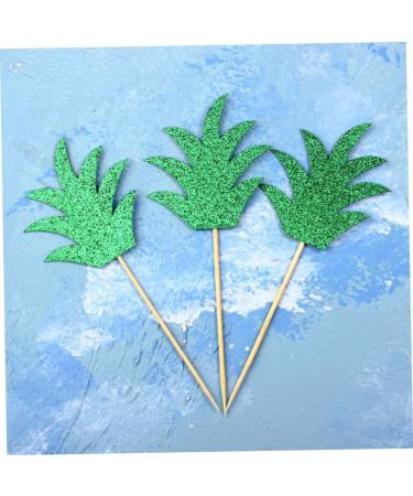 Warmhm 15pcs Fruit Cake Chic Decor Cake Picks Wedding Decor Glittery Leaf Topper Fruit Decor Leaf Cake Topper Reusable Decor Capacillos Para Cupcake Summer Party Pineapple Insert Card - Buy Online on SooperMarket.com