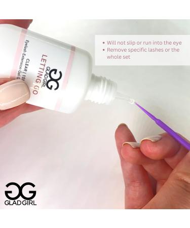 GladGirl Eyelash Extension Glue Remover | Professional Non-Drip Gel - 15ml Clear & Odorless - Safe & High Performance for International Shipping - Buy Online on SooperMarket.com