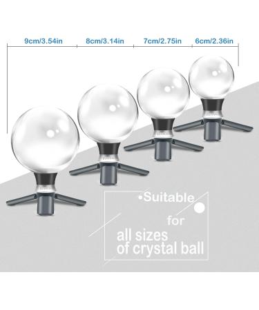 MerryNine 80mm K9 Crystal Photography Ball with Mini Tripod - Universal Camera Interface, Metal Base, Pouch - Perfect for Teaching Light Spectrum Physics and Art Decor - Buy Online on SooperMarket.com