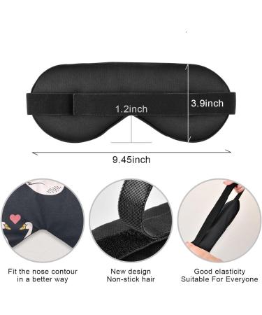 Haskirky Light Blocking Eye Mask for Men and Women | Breathable & Adjustable | Perfect for Travel, Yoga, Meditation, Office & Deep Sleep | Comfortable & Stylish | Valentine's Day Gift - Buy Online on SooperMarket.com