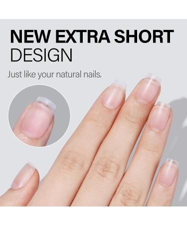 AILLSA Extra Short Coffin Nail Tips - Matte Soft Gel Full Cover Nails for Mothers Day - 240PCS, 15 Sizes - Buy Online on SooperMarket.com