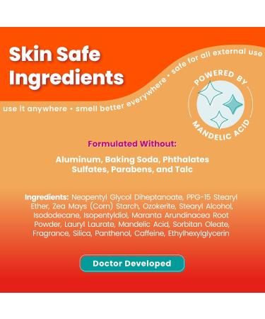 Lume Whole Body Deodorant - Smooth Solid Stick - 72 Hour Odor Control - Aluminum Free Baking Soda Free and Skin Loving - 2.6 Ounce (Pack of 3) (Clean Tangerine) Clean Tangerine 2.6 Ounce (Pack of 3) - Buy Online on SooperMarket.com
