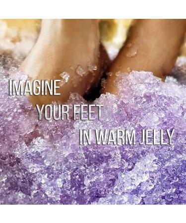 Jelly Pedicure Packs - Moisturizing Lavender Foot Soak for Dry Cracked Feet | Spa Pedi Soak with Salts for Relaxing Sore Feet - Buy Online on SooperMarket.com
