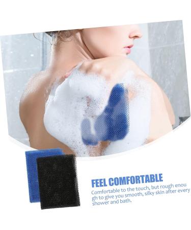 FRCOLOR 2pcs Exfoliating Mesh African Body Scrubber - Men's Terry Towels & Women's Bath Sponges for Shower Cleaning - Buy Online on SooperMarket.com