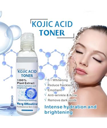 Kojic Acid Toner for Face - Face Toner Dark Spot Remover for Face Acne Toner Hydrating Toning Solution Even Skin Tone Korean Toner Skincare Exfoliating Toner for All Skin 118ml - Buy Online on SooperMarket.com