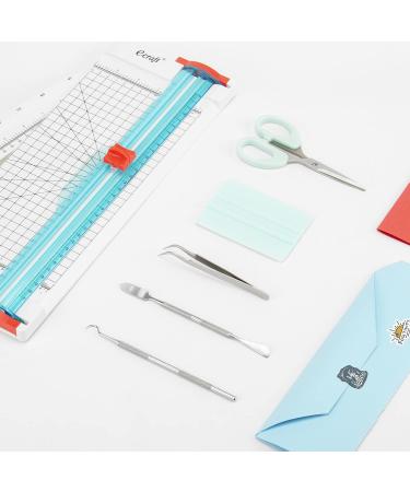 Ecraft Paper Cutter Trimmer with Vinyl Weeding Tool Set Weeder/Scraper/Spatula/Tweezers/Scissors Basic Tools Kit for Scrapbooking Lable Cardstock Coupon Letter DIY Art Crafting Cutting Splicing - Buy Online on SooperMarket.com