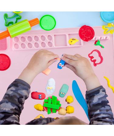 Silicone Painting Mat Kit | Apron, Oversleeve, Brushes | Craft Mats for Kids | 20x16 Inches | Resin Mat | DIY Projects | Pink - Buy Online on SooperMarket.com