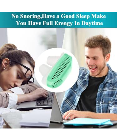 Robesty Anti Snoring Upgrade Nose Air Purifier Vents Plugs Clip | Snoring Reduce for Women Men | Stop Snoring Sleep Aid | Nasal Snore Reducing for Better Sleep | Green - Buy Online on SooperMarket.com
