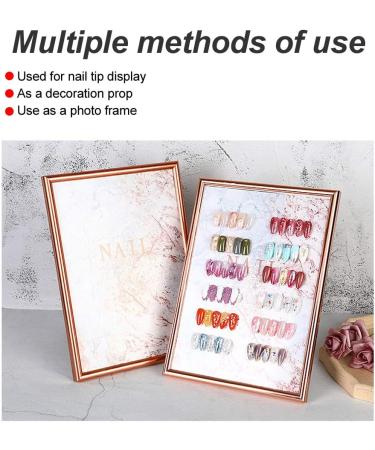 Nail Art Showing Holder Acrylic Nail Art Display Holder Nail Art Color Chart Display Board Stand Nail Tip Gel Polish Color Display Card Frame - Buy Online on SooperMarket.com