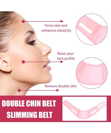 Facial Lifting Slimmer V-Line Mask & Double Chin Belt - Neck Compression Skin Care Wrap (Pink) for Effective Weight Loss - Buy Online on SooperMarket.com