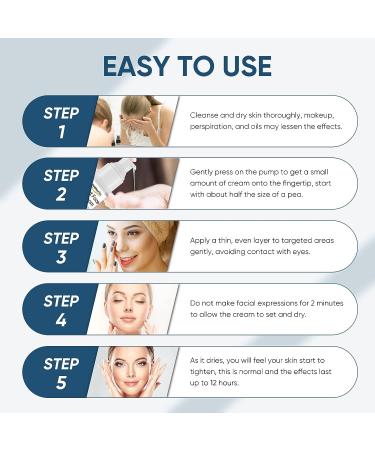 Instant Face Lift Cream - Tighten, Firm, and Smooth Skin - Face and Neck Wrinkle Treatment - Buy Online on SooperMarket.com