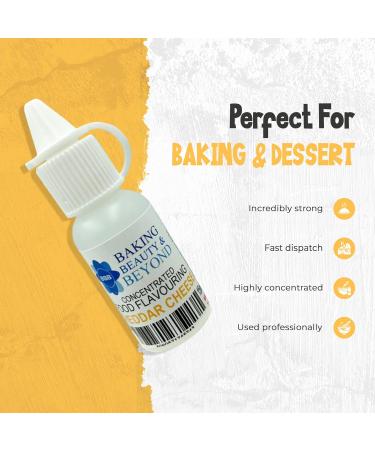 Baking Beauty and Beyond Concentrated Food Flavouring Oil - Dozen of Professional Quality Food Grade Flavours Oil for Candy Making Baking Cooking Lip Balm and Lip Gloss - Cheddar Cheese (30ml) - Buy Online on SooperMarket.com