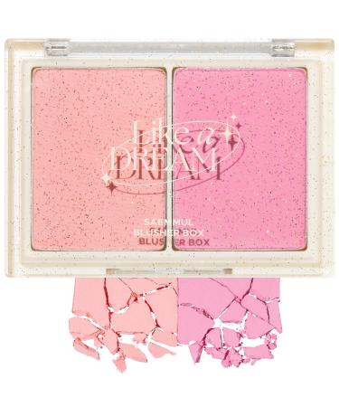 THESAEM Saemmul Blusher Box (02 Mono Pink) - 2 Shades Blush Palette   High Pigment Powder with Natural Finish   Matte  Lightweight  Blends Easily   Sebum Control  0.28oz.