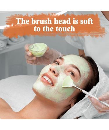 Bewudy 20-Pack Soft Fan Brushes for Makeup & Masks - Ideal Facial Applicator for Women & Girls | Yellow & White - Buy Online on SooperMarket.com