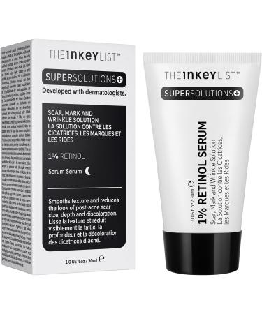 The Inkey List Retinol 1% Serum 30ml | Supersolutions | Targets Scars and Wrinkles | Fragrance-free | Suitable for Normal/Oily Skin - Buy Online on SooperMarket.com